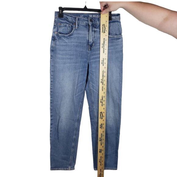 GAP High Rise Relaxed Taper Women 18 Baggy Y2K Loose Fit Denim Skater Grunge - Picture 6 of 7